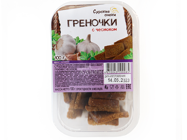 Сурские гренки с Чесноком (100 гр) в Пушкино