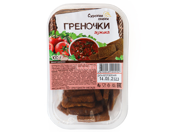 Сурские гренки с Аджикой (100 гр) в Пушкино