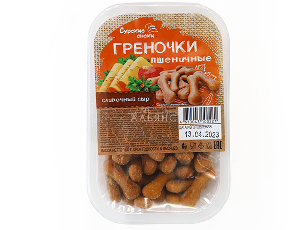 Сурские (ПШЕНИЧНЫЕ) Сливочный сыр (100 гр) в Пушкино