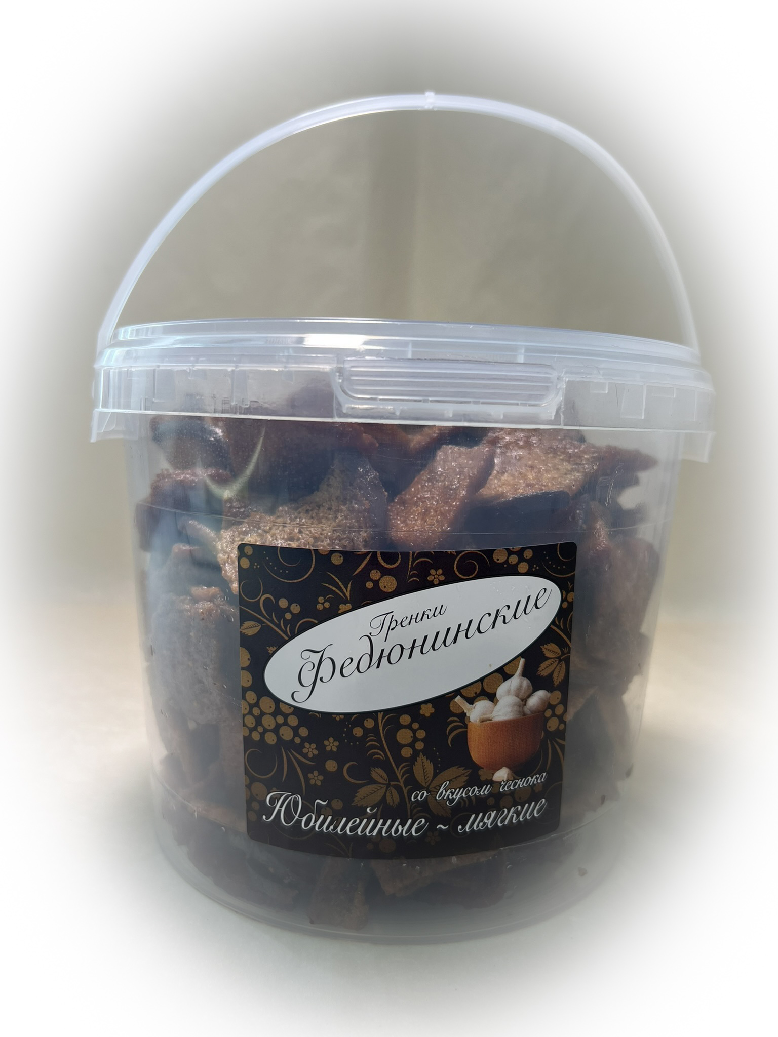 Гренки "ФЕДЮНИНСКИЕ" "Чеснок" (ведро 900 гр.) в Пушкино