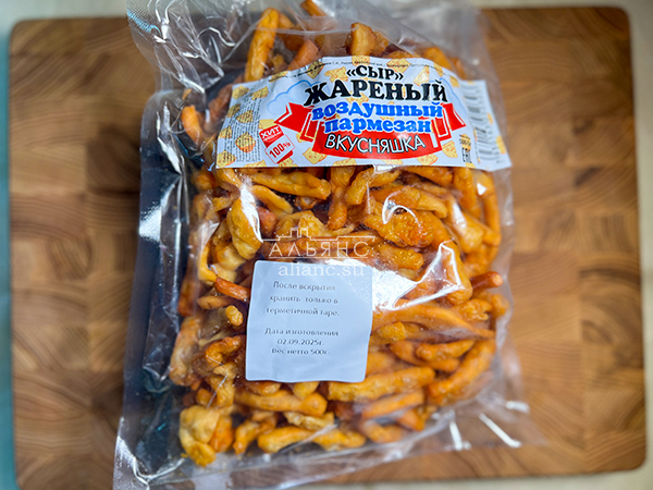 Жареный сыр "ВКУСНЯШКА" со вкусом пармезан (500 гр) в Пушкино