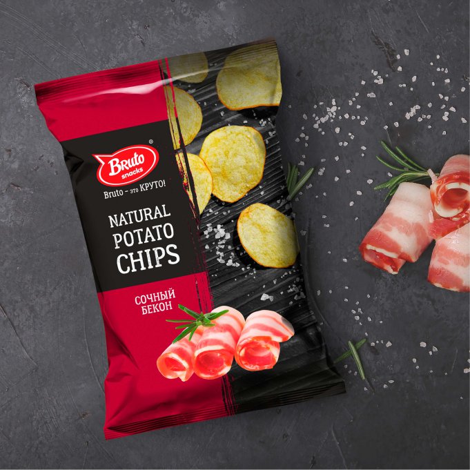 Картофель «Бруто» со вкусом бекона 130 гр. в Пушкино