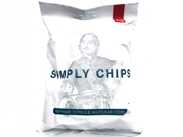 Картофельные чипсы "Simple chips" Морская соль и черный перец 80 гр. в Пушкино